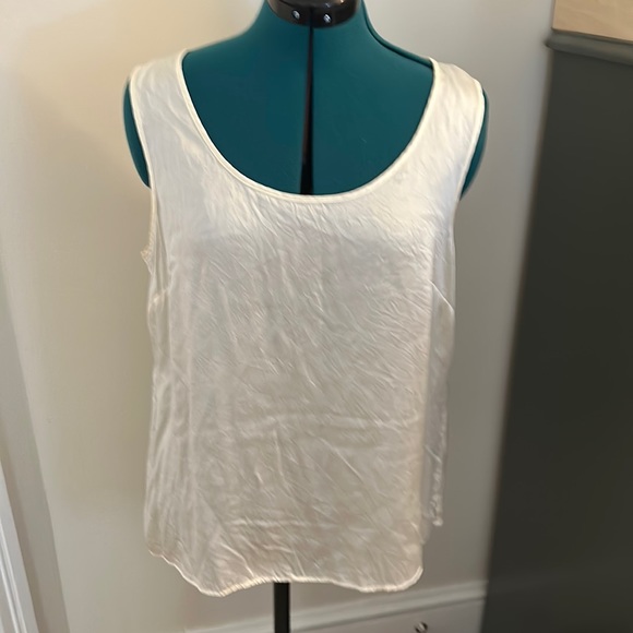 Talbots Tops - Talbots cream 100% silk tank -16